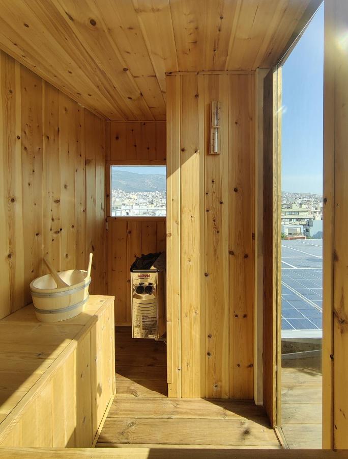 Unique Solar Penthouse With Jacuzzi And Sauna In Central Athens Daire Dış mekan fotoğraf